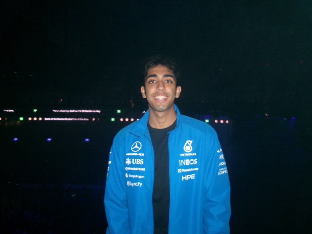 Rafae in Mercedes-AMG Petronas team kit